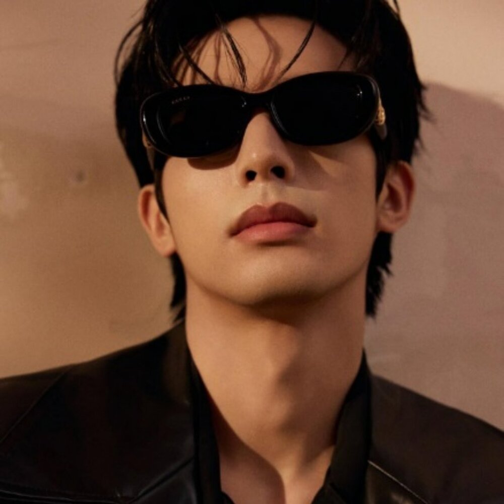 Gucci Men Sunglasses Black Grey Oval GG1829SK 001 NEW AUTHENTIC